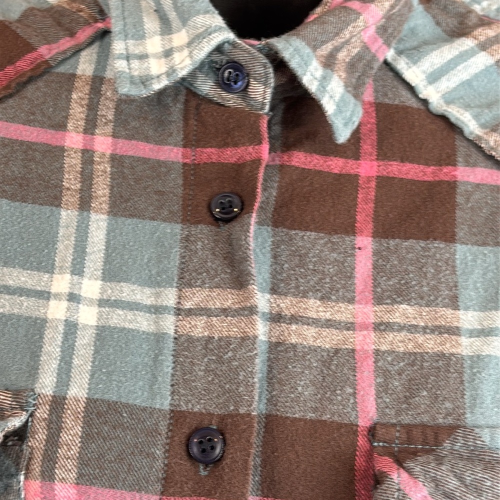 Matchstick‎ Shirt Womens Medium Plaid Flannel Button Down - Picture 2 of 9